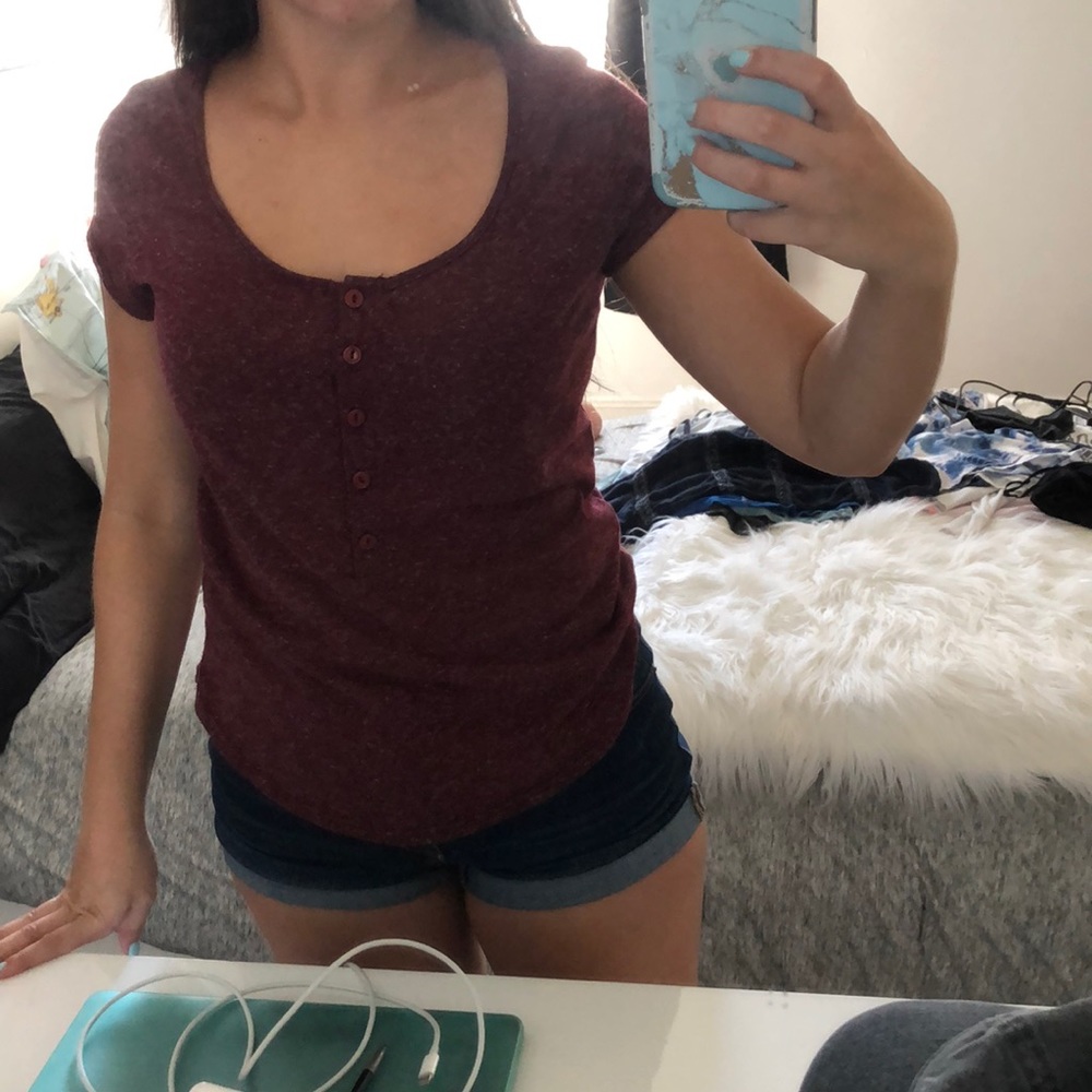 Button t shirt
